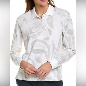 NWT Adidas Women's Go-To Long Sleeve Golf Polo Shirt Sz Large MSRP: $55